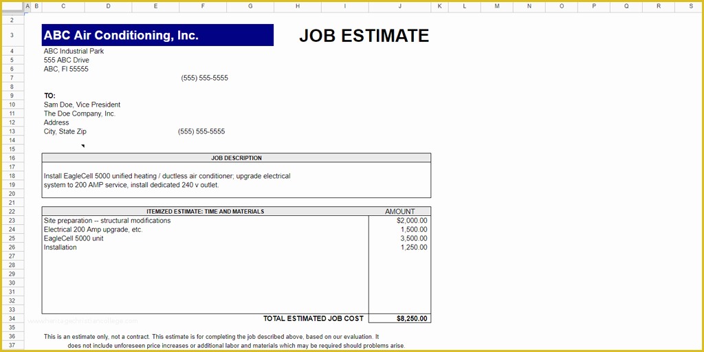 Free Job Proposal Templates Of Every Free Estimate Template You Need the 14 Best