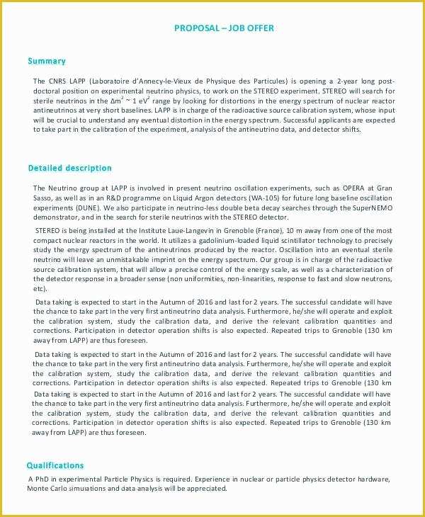 Free Job Proposal Templates Of Job Proposal Template 18 Free Word Pdf Document
