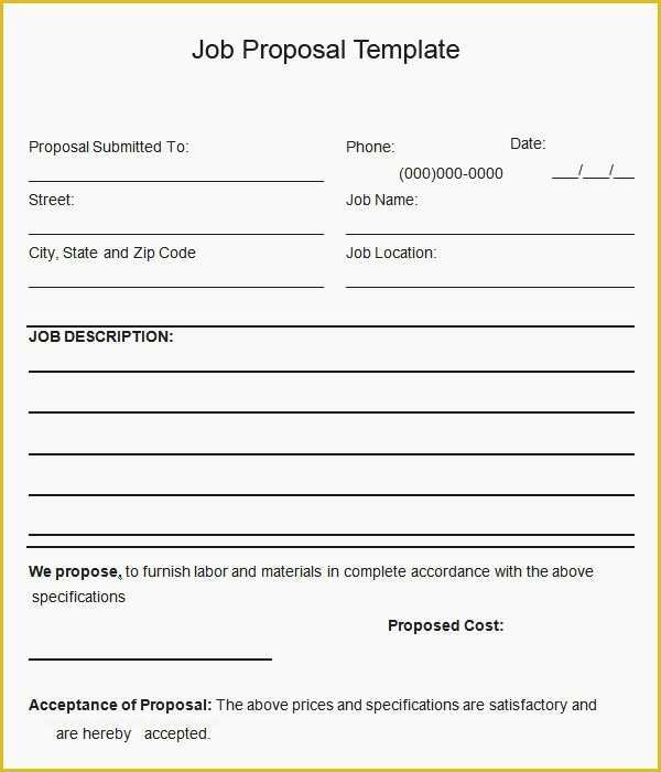 Free Job Proposal Templates Of Job Proposal Template Free Download Henrycmartin