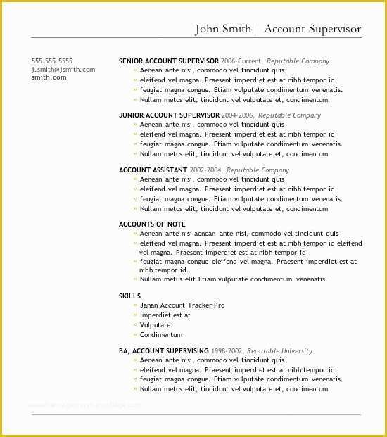 Free Job Resume Templates for Microsoft Word Of 7 Free Resume Templates