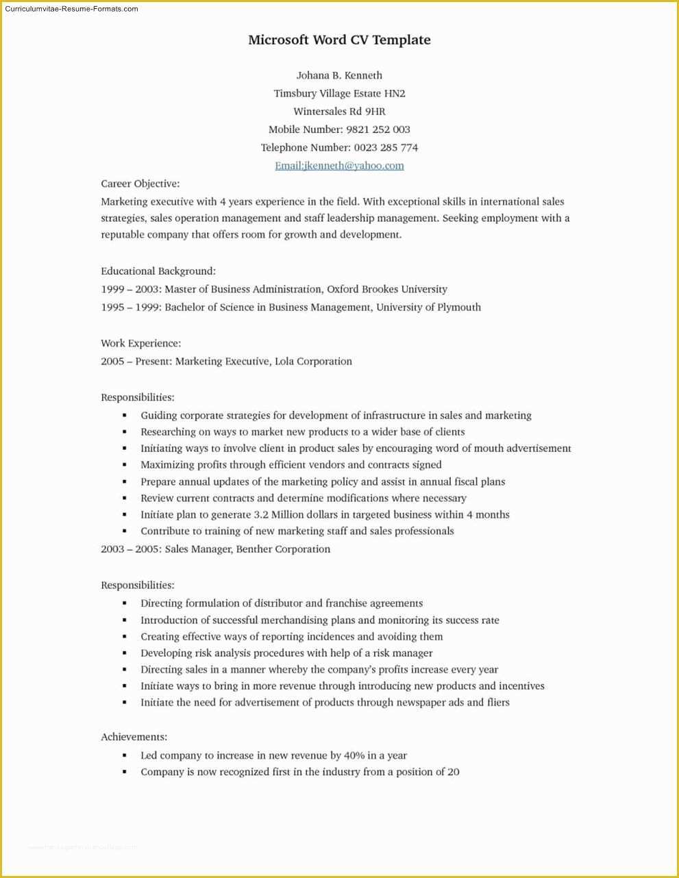 Free Job Resume Templates for Microsoft Word Of Best Resume Template Microsoft Word Free Samples