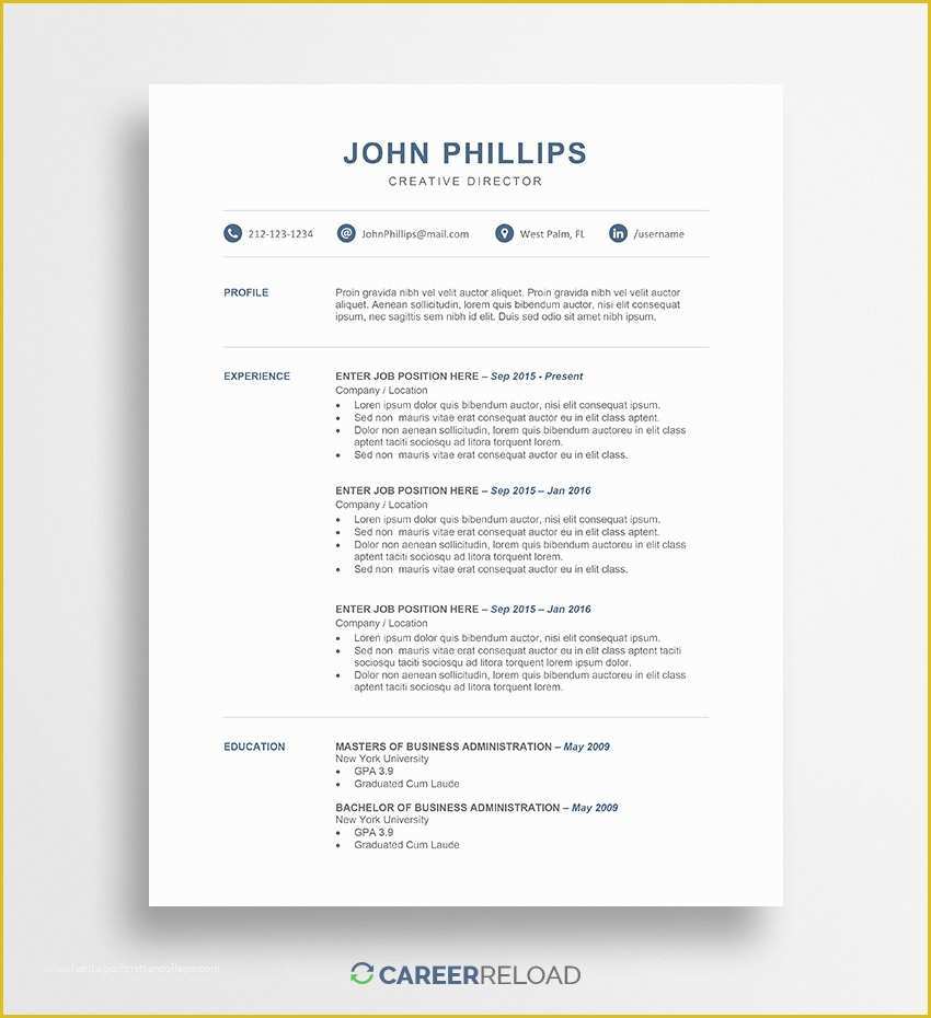 Free Job Resume Templates for Microsoft Word Of Download Free Resume Templates Free Resources for Job