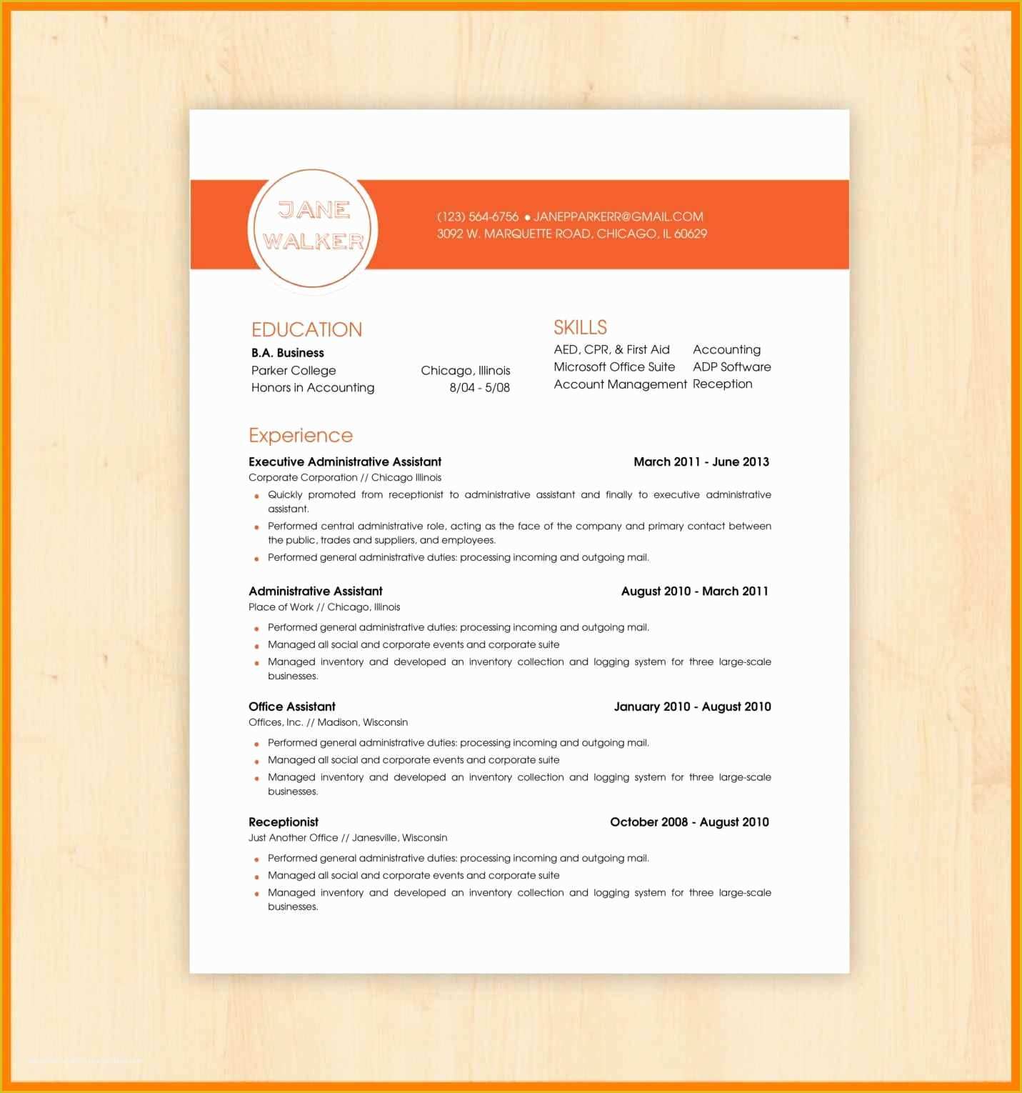 Free Job Resume Templates for Microsoft Word Of Word Document Templates Free