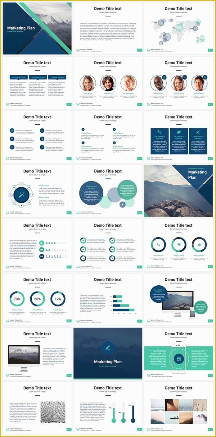 Free Keynote Templates Of Business Infographic Marketing Plan Free Keynote