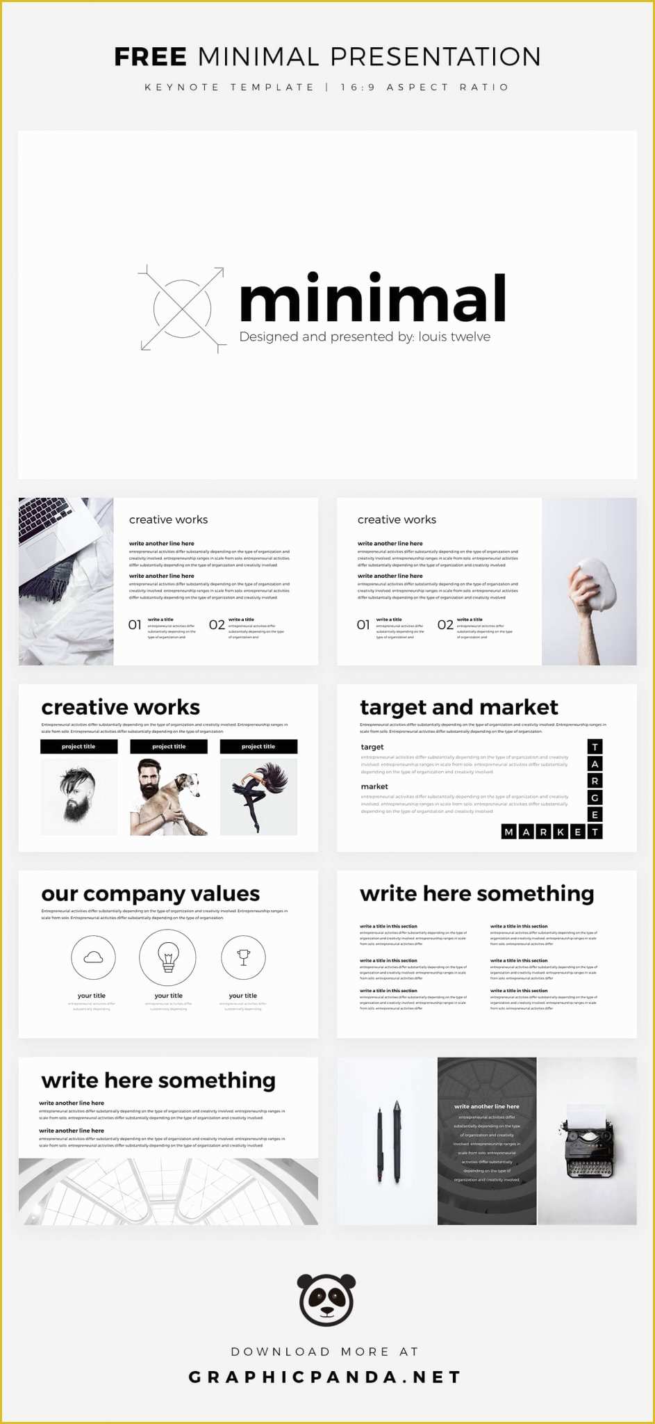 Free Keynote Templates Of Free Minimal Keynote Template Created by Louistwelve