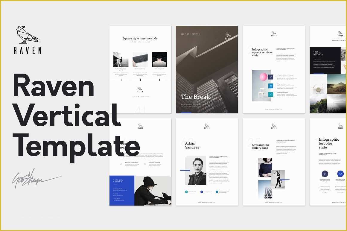 Free Keynote Templates Of Raven Vertical Keynote Template Presentation Templates