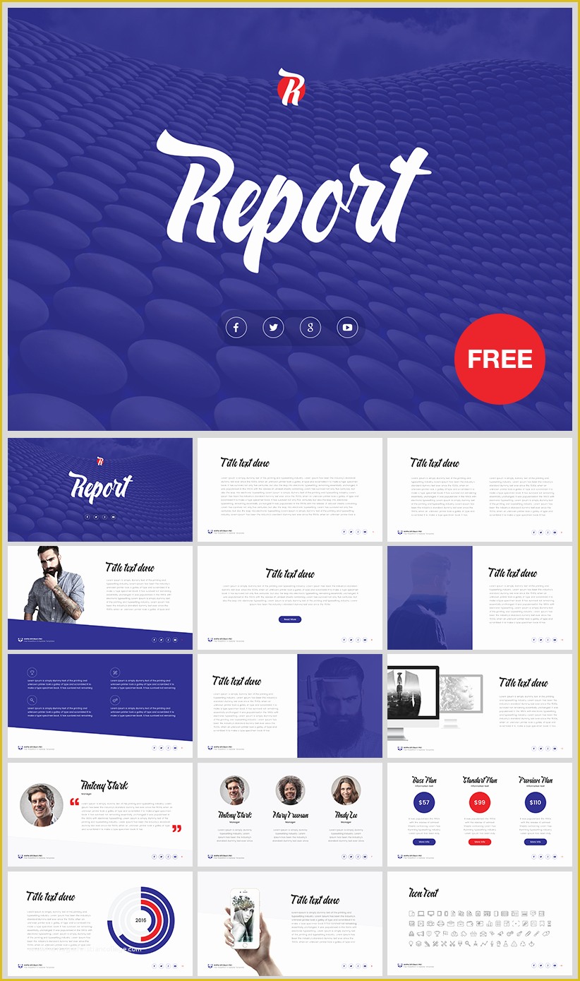 Free Keynote Templates Of Report Free Keynote Template