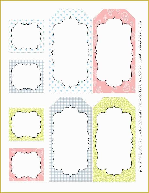 Free Label Design Templates Of 5 Best Of Tags Free Printable Label Templates