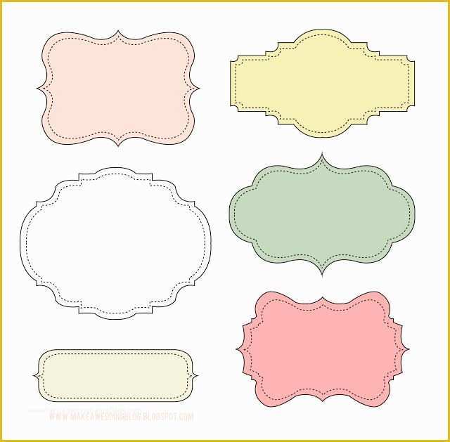 Free Label Design Templates Of Makea Free Cute Label Frames