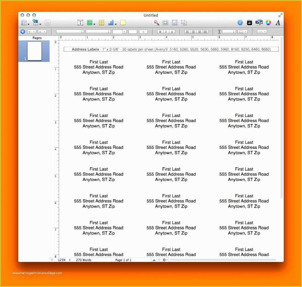 Free Label Templates for Mac Of 7 Address Label Template for Mac Sampletemplatess