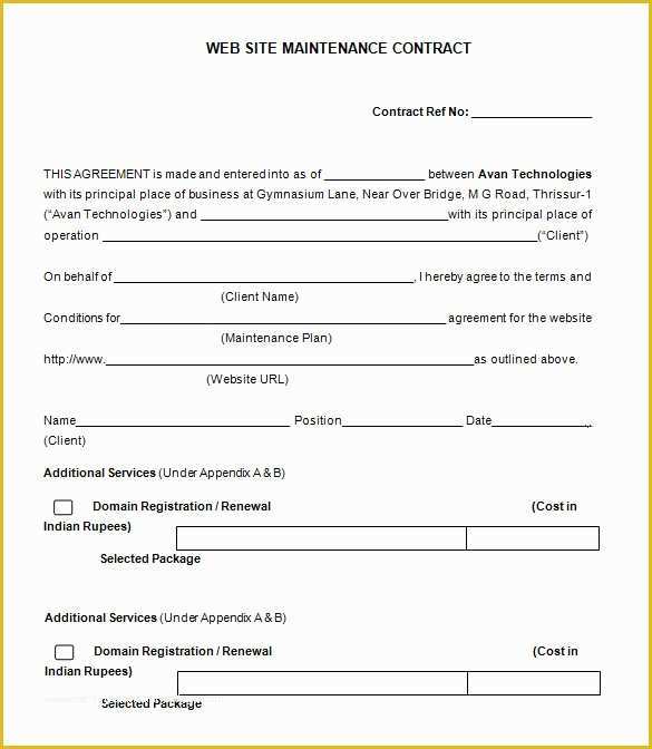 Free Landscape Maintenance Contract Template Of 12 Maintenance Contract Templates Doc