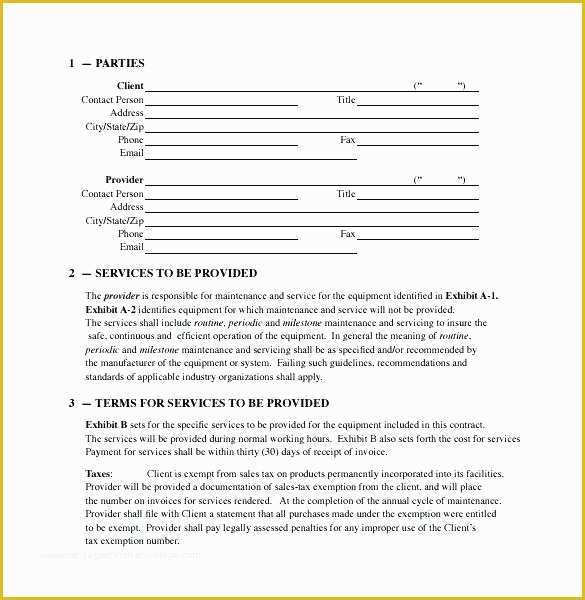 Free Landscape Maintenance Contract Template Of Awesome Lawn Care Contract Template Free Mowing Sample