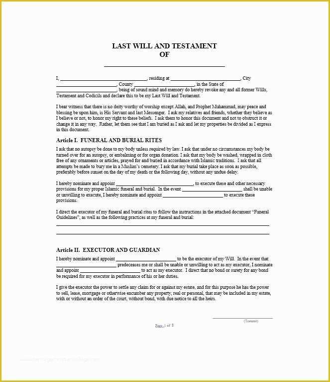 Free Last Will and Testament Template Pdf Of 39 Last Will and Testament forms & Templates Template Lab