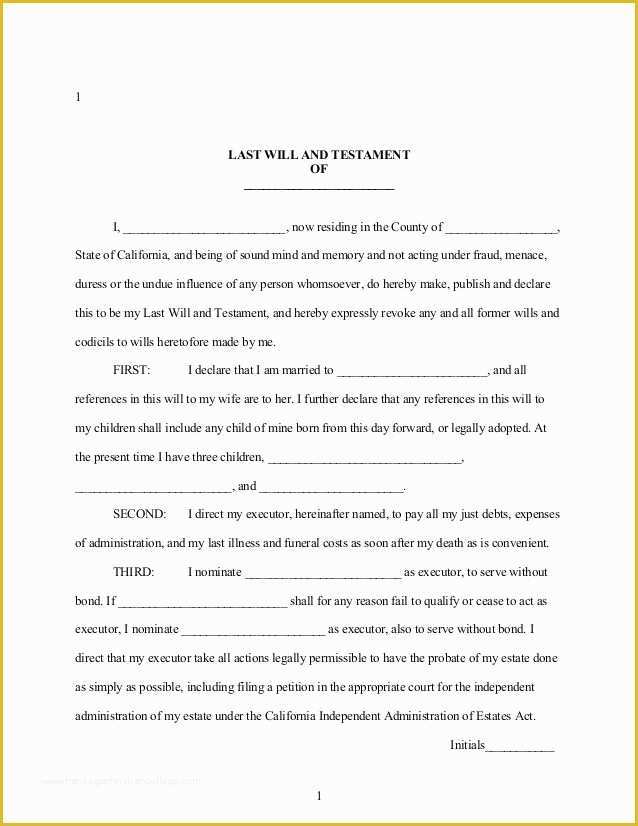 Free Last Will and Testament Template Pdf Of 896 Best Images About Pdf Doc and Docx Files On Pinterest