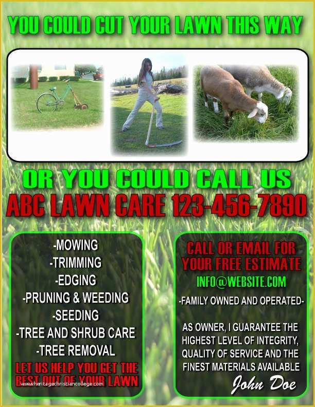 Free Lawn Care Flyer Templates Word Of 9 Best Of Lawn Maintenance Flyers Lawn Care Flyer