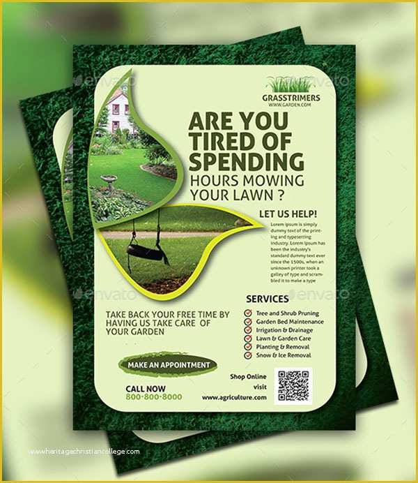 Free Lawn Care Flyer Templates Word Of Lawn Care Flyer Templates Free Psd Word Pdf Creative