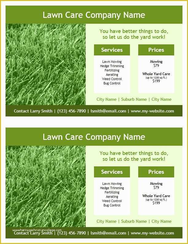 Free Lawn Care Flyer Templates Word Of Lawn Care Flyers Templates Icebergcoworking