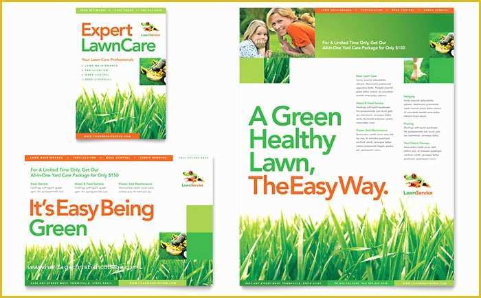 Free Lawn Care Flyer Templates Word Of Lawn Maintenance Flyer & Ad Template Design