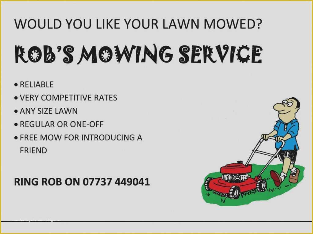 Free Lawn Care Flyer Templates Word Of Mowing Flyer Template 30acf07b0c50 Idealmedia