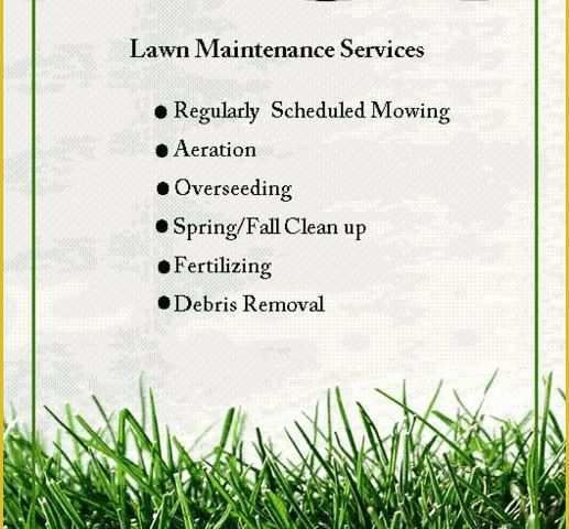 Free Lawn Care Flyer Templates Word Of S Residential Lawn Care Flyer Promotions L Free