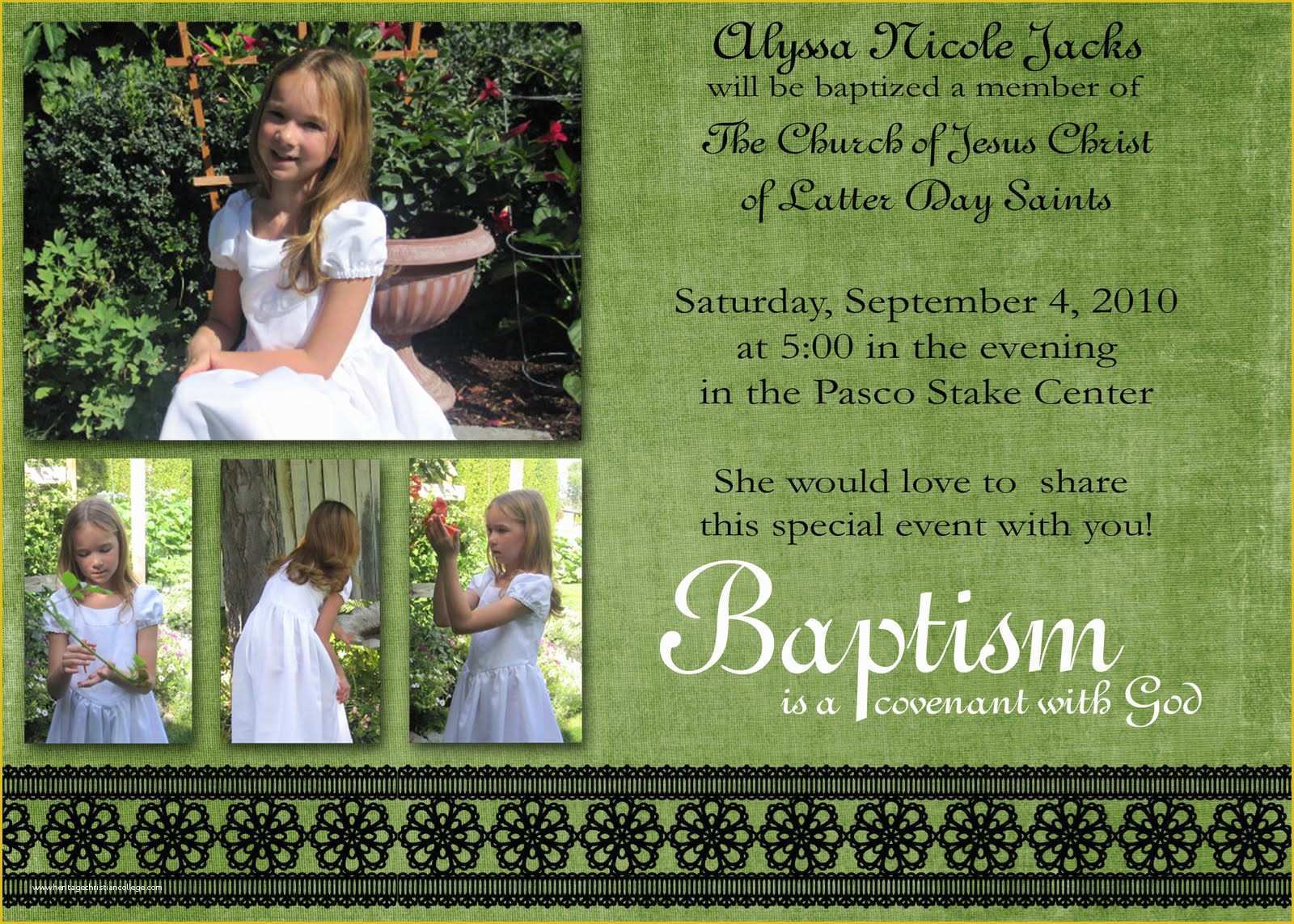 Free Lds Baptism Invitation Template Of Baptism Invitation Baptism Invitation Card New