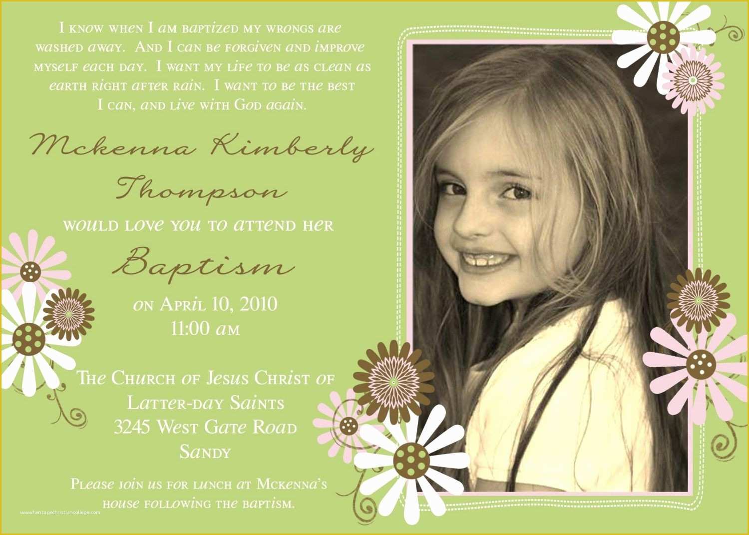 Free Lds Baptism Invitation Template Of Baptism Invitation Lds Baptism Invitations New