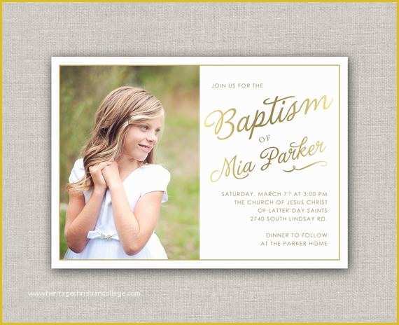 Free Lds Baptism Invitation Template Of Lds Baptism Invitation Mia