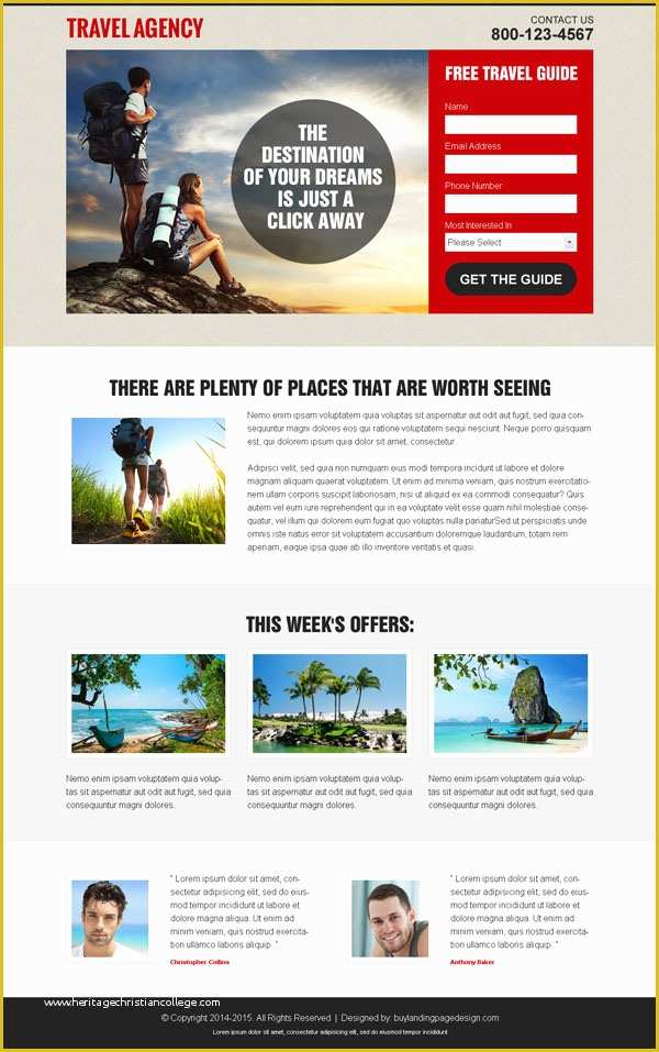 Free Lead Capture Page Templates Of Best Converting Lead Generation Landing Page Design 2015