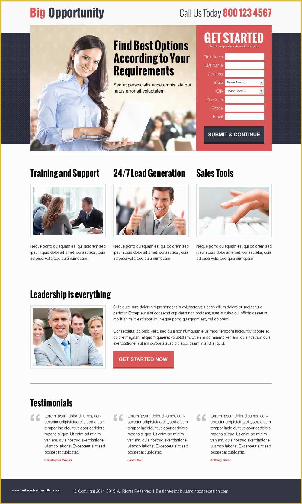 Free Lead Capture Page Templates Of Converting Business Lead Lp 25