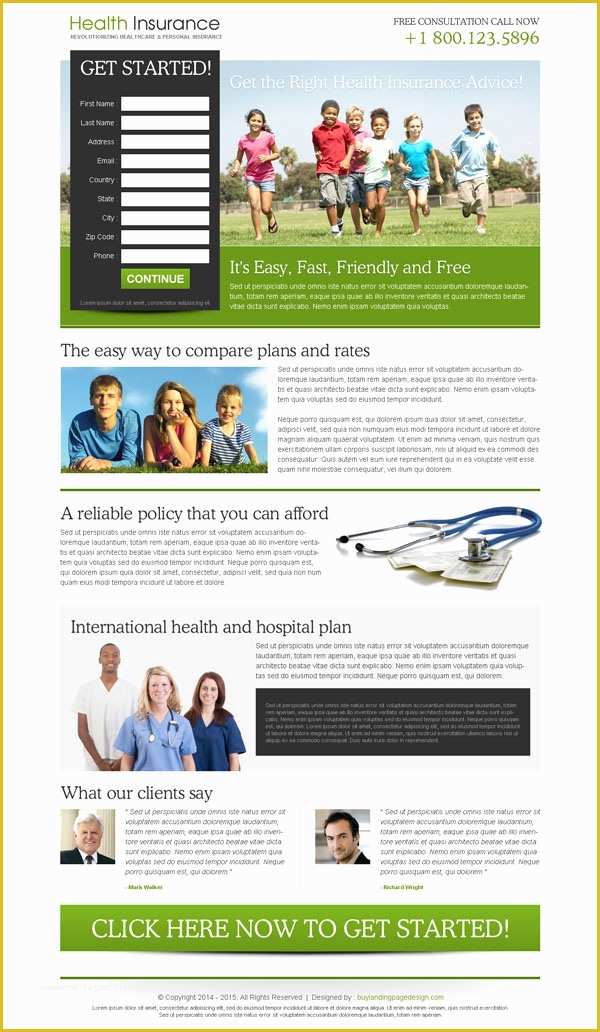 Free Lead Capture Page Templates Of Converting Insurance Lead Generation Landing Page Design