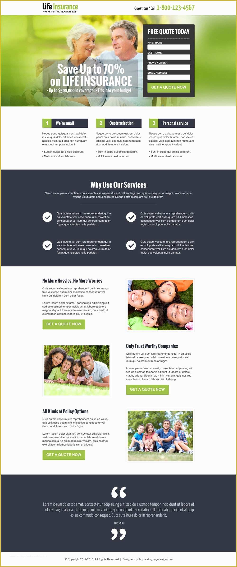 Free Lead Capture Page Templates Of Life Insurance Landing Pages to Boost Your Life Insurance