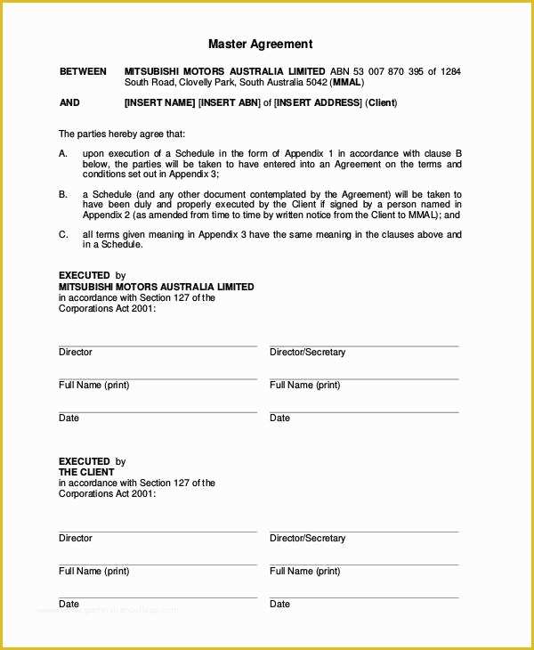 Free Motor Vehicle Lease Agreement Template