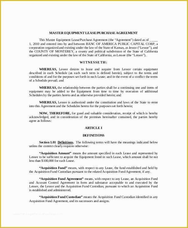 Free Lease Purchase Agreement Template Of Lease Purchase Agreement 9 Free Pdf Word Documents