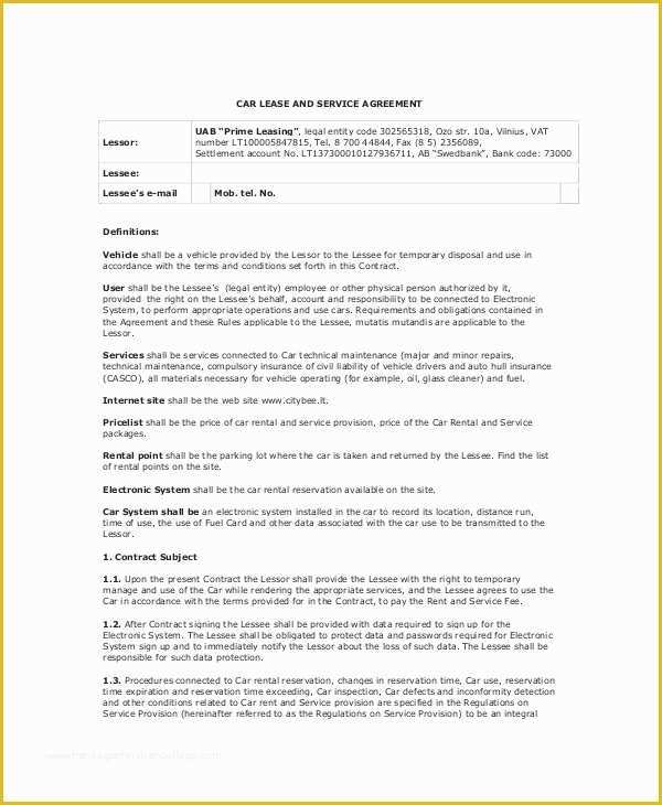 Free Lease Purchase Agreement Template Of Lease Purchase Agreement 9 Free Pdf Word Documents