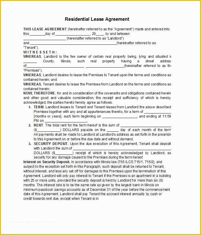 59 Free Lease Template