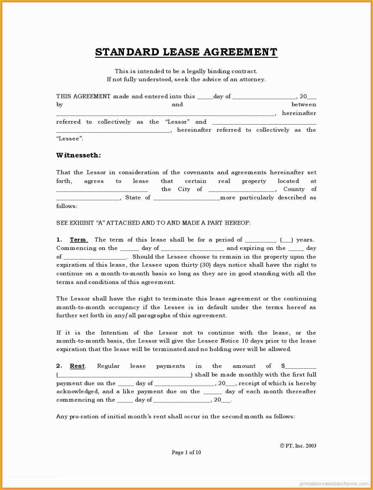 Free Lease Template Of Diy Mercial Lease Agreement Diy Do It Your Self