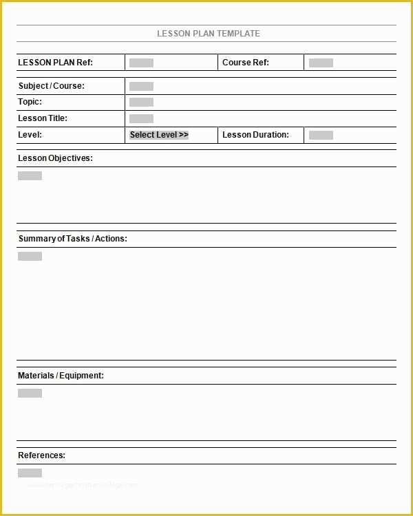 Free Lesson Plan Template Word Of 10 Lesson Plan Templates Word Excel Pdf formats