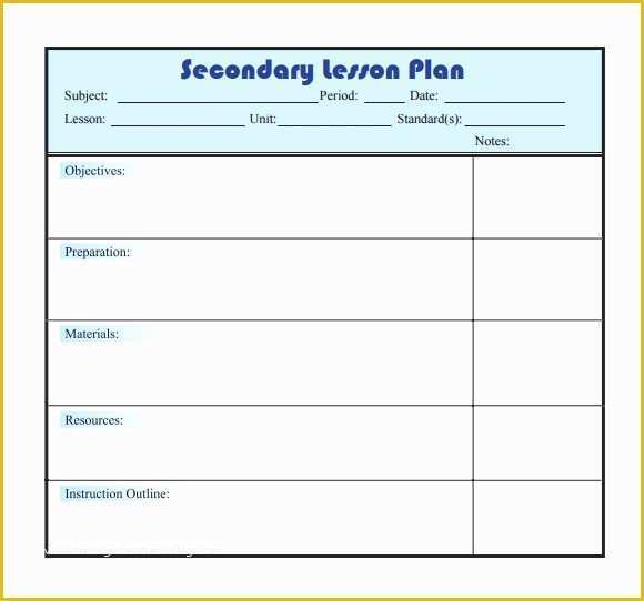 Free Lesson Plan Template Word Of 10 Sample Lesson Plans