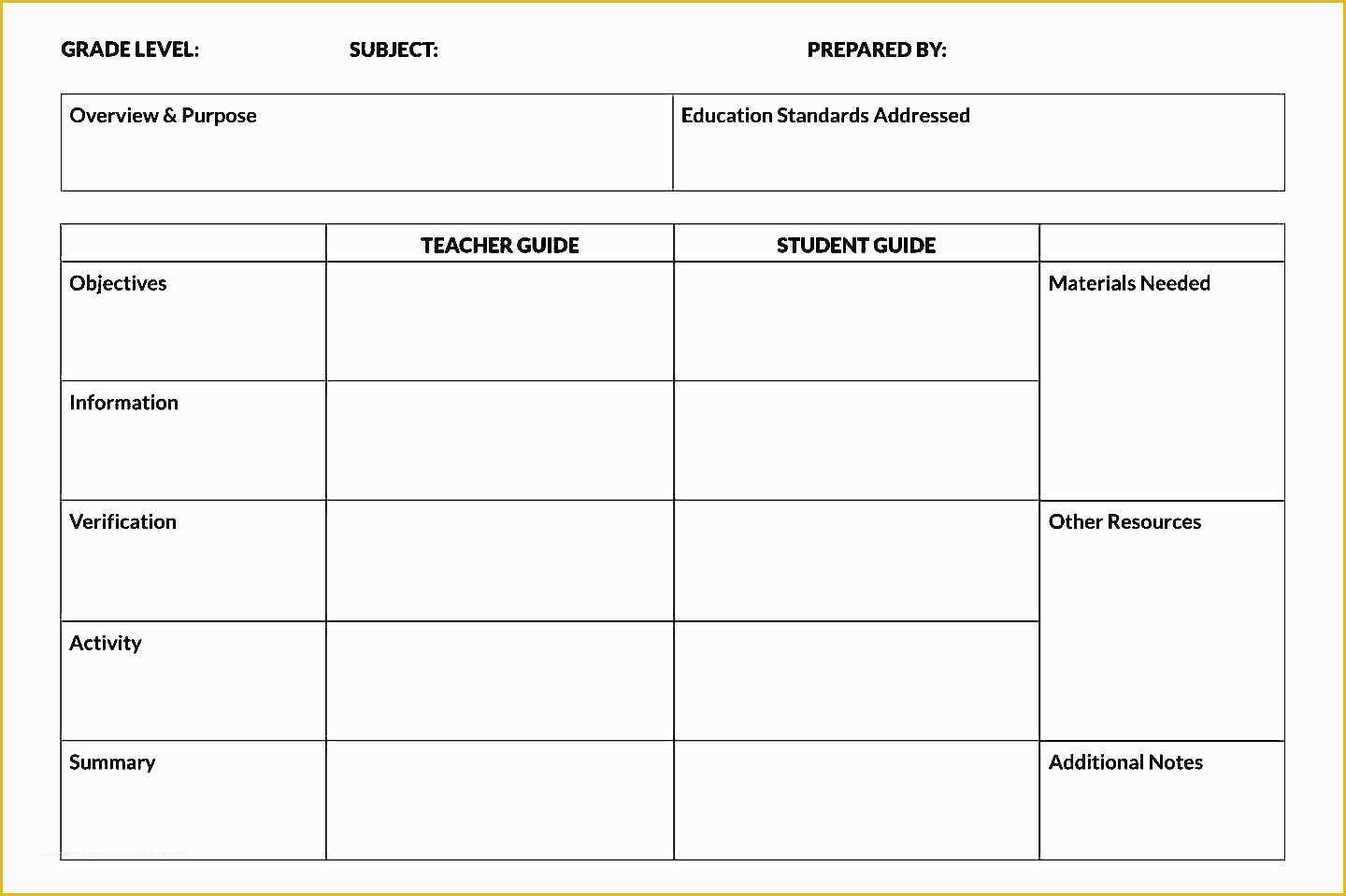 Free Lesson Plan Template Word Of Free Printable Lesson Plan Template Word format Sample