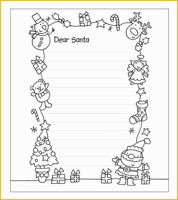 Free Letter Santa Template Download Of 8 attractive Sample Santa Letter Templates