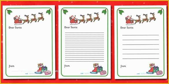 Free Letter Santa Template Download Of Christmas Letters to Santa Template Letter Of Re Mendation