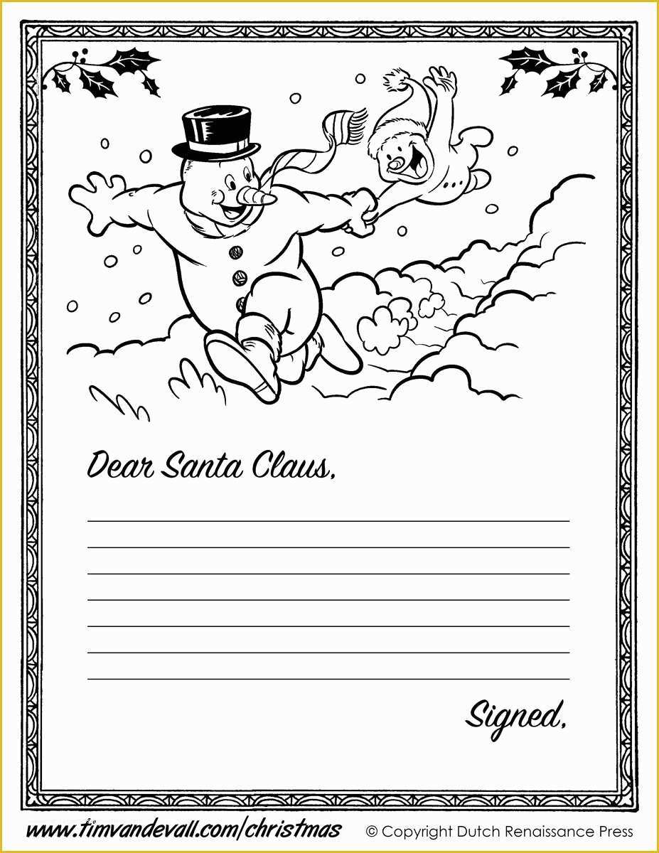 Free Letter Santa Template Download Of Santa Claus Letter Template Tim S Printables