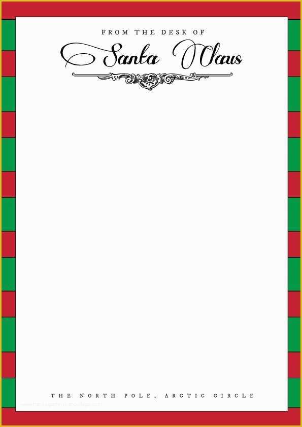 Free Letter Santa Template Download Of Santa Letterhead Template Holidays