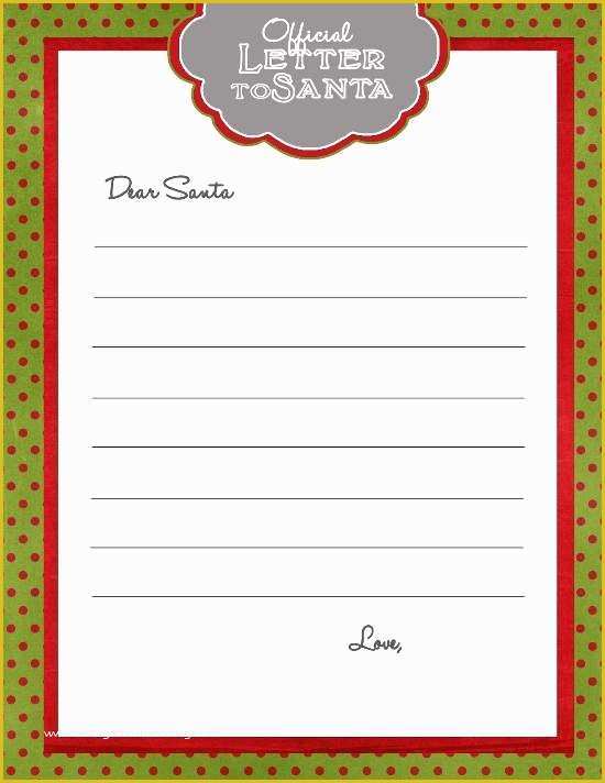 Free Letter Santa Template Download Of top 15 Best Blank Letters to Santa Free Printable Templates