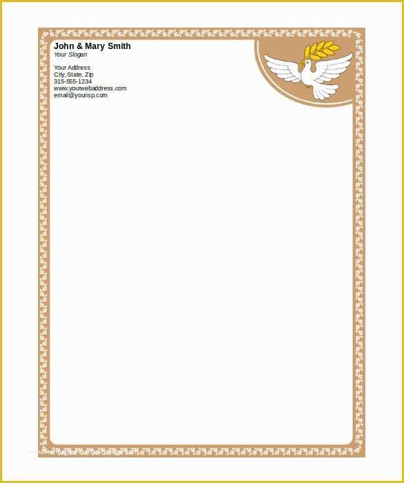 Free Letterhead Template Word Of 32 Word Letterhead Templates Free Samples Examples