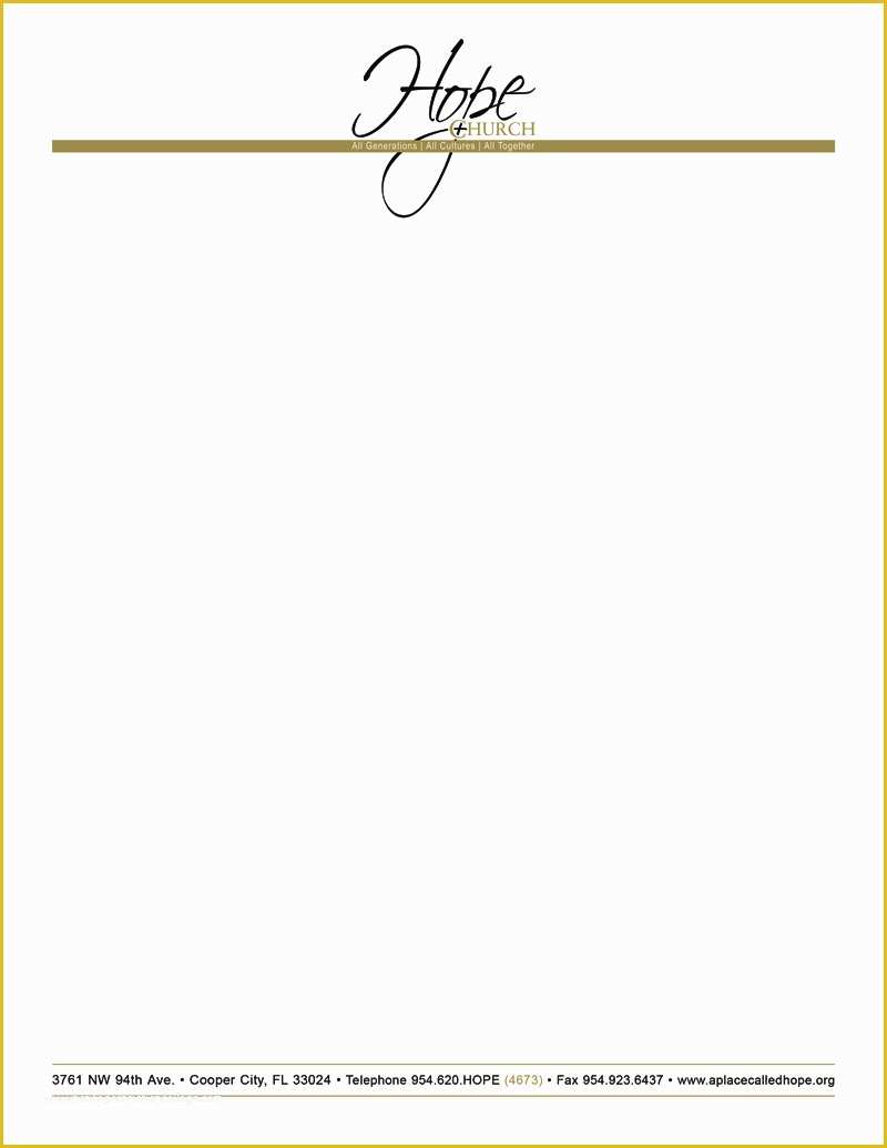 Free Letterhead Template Word Of Free Church Letterhead Templates