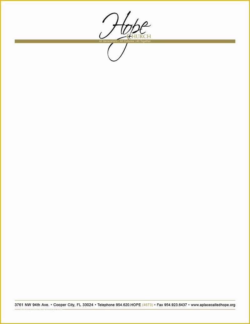 Free Letterhead Template Word Of Free Church Letterhead Templates