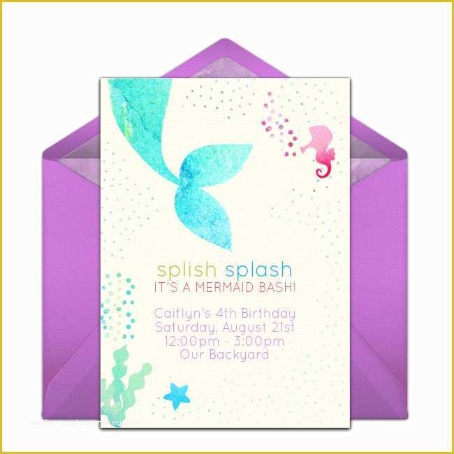 Free Little Mermaid Invitation Templates Of Best 20 Mermaid Party Invitations Ideas On Pinterest