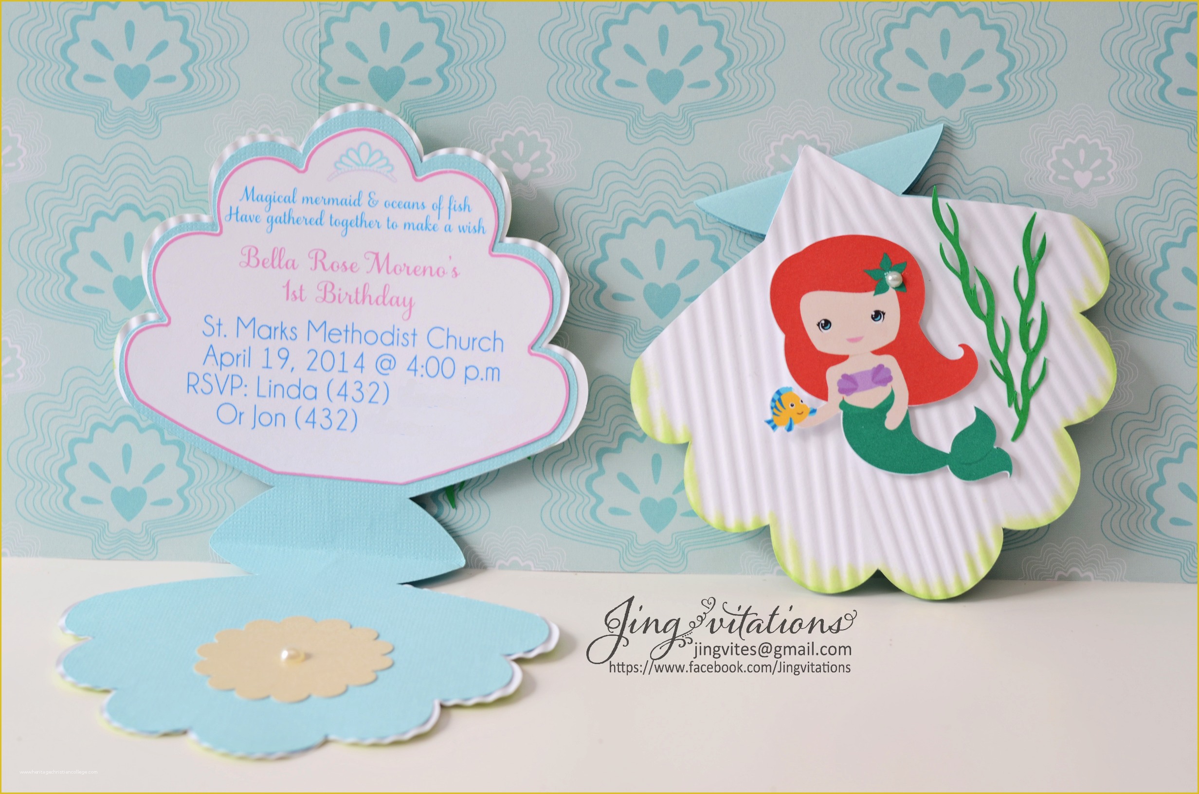 Free Little Mermaid Invitation Templates Of Princess Little Mermaid Invitations