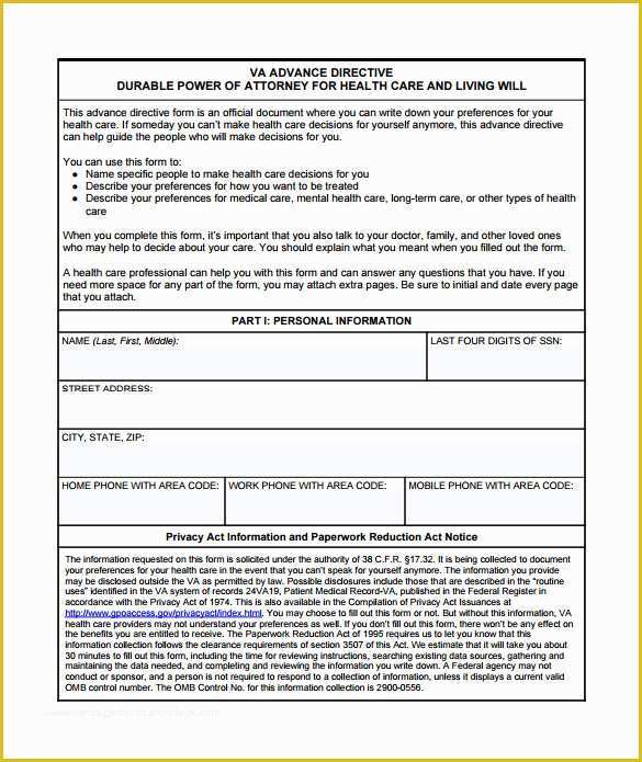 Free Living Will Template Illinois Of 10 Sample Advance Directive forms to Download